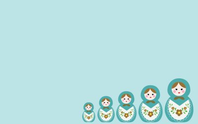 Фон с матрешками для детей