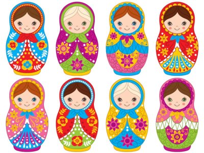 Матрешки для распечатывания