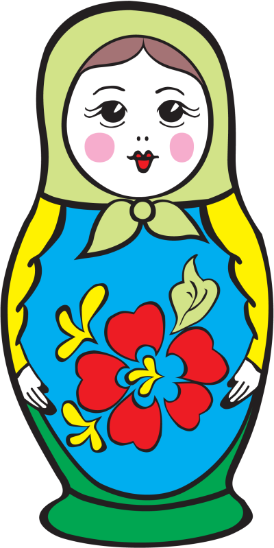 Рисование матрешки