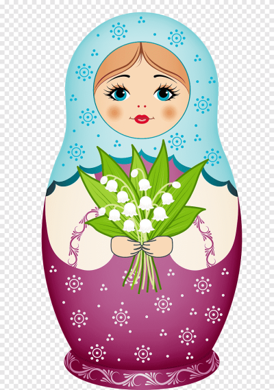 Матрешка мультяшный