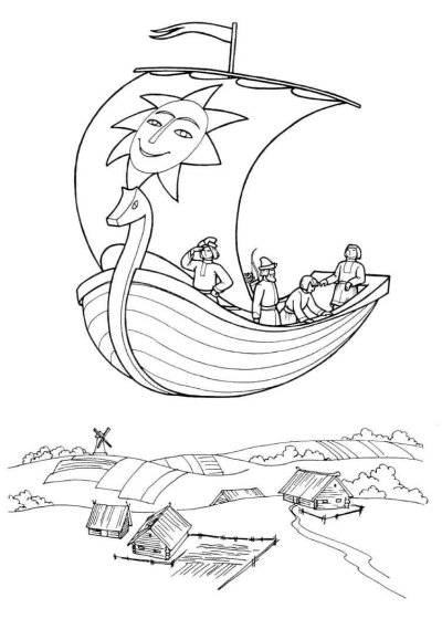 Сказка про Летучий корабль мультик