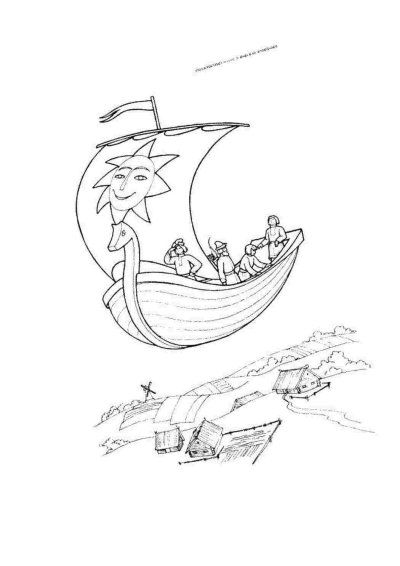 Корабль из сказки Летучий корабль