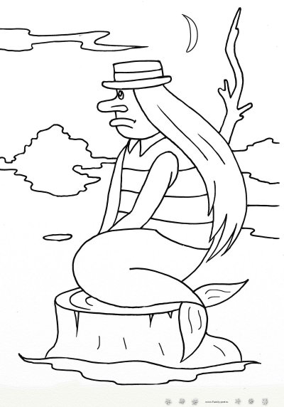 Раскраска "Летучий корабль"