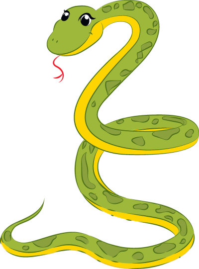 Змея мультяшная