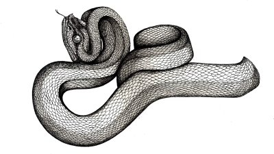 Змея рисунок
