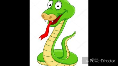 Змейка на прозрачном фоне