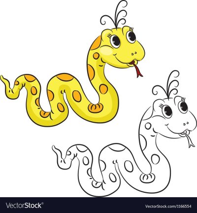 Змея рисунок