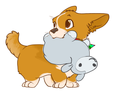 Корги пемброк мультяшный