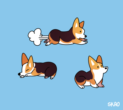 Корги НАРИСОНАВА