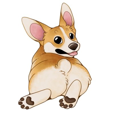 Мультяшный вельш корги пемброк