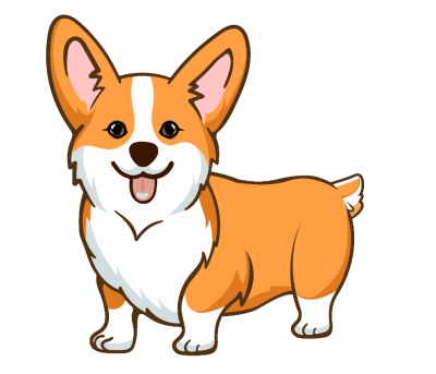 Корги НАРИСОНАВА