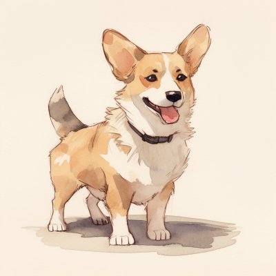 Корги арт