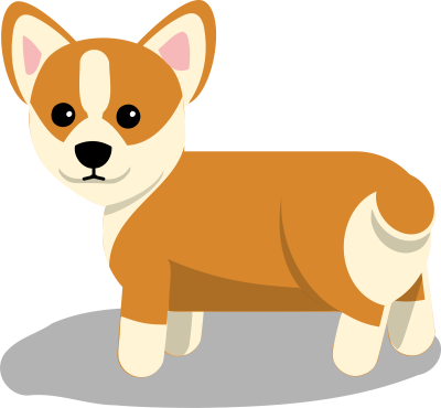 Собака корги вектор