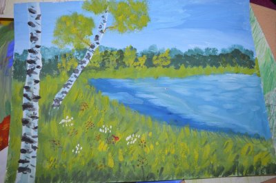 Рисунок на тему природа родного края