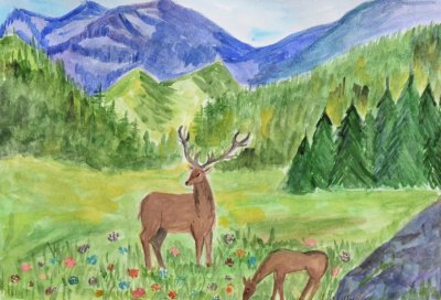 Природа рисунок