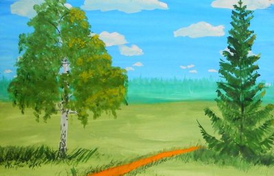 Рисунки просторы родного Донбасса