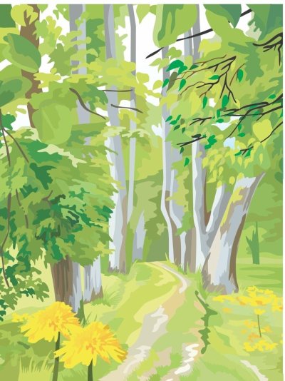 Пейзажи родного края рисунки детей