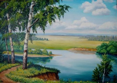 Летний пейзаж для детей