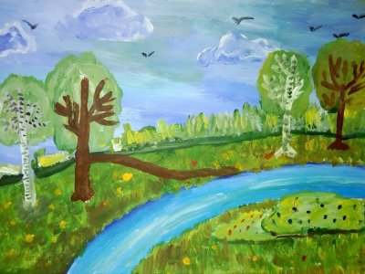 Детские рисунки природы