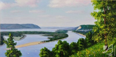 Жигулевские горы Самара рисунок