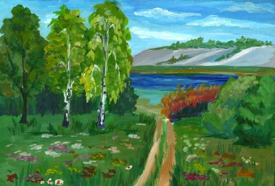 Рисунок на тему природа родного края