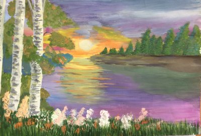 Рисунок на тему природа родного края