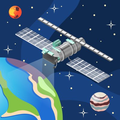 Спутник рисунок