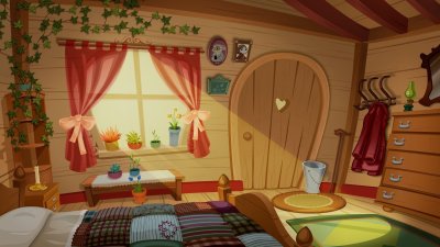 Мультяшный дом изнутри