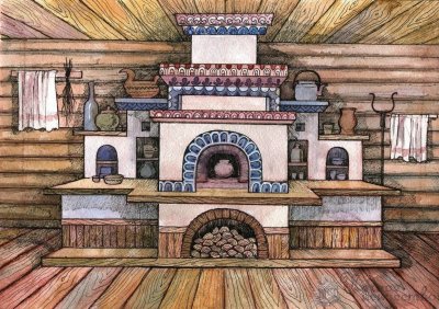 Сказочная изба внутри