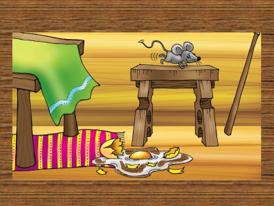 Курочка Ряба (в избе)