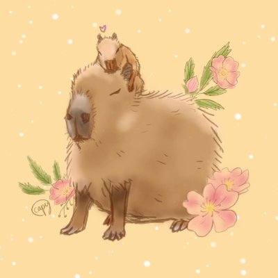 Капибара рисуночек