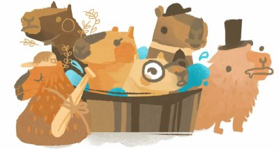 Капибара арт