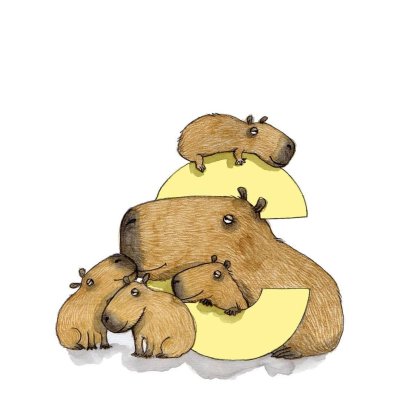 Капибара рисуночек