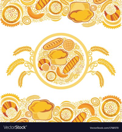 Векторные узоры для пекарни