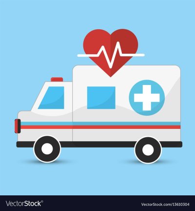 Машина скорой помощи вектор