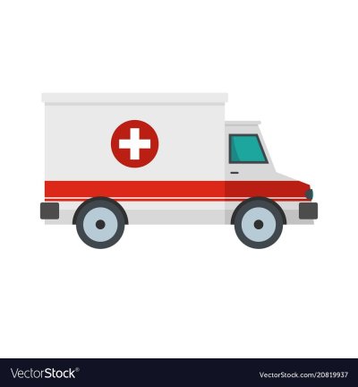 Машинка скорой помощи вектор