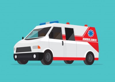 Машинка скорой помощи вектор