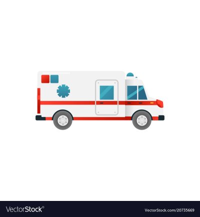 Скорая помощь на белом фоне