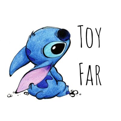 Стич на белом фоне