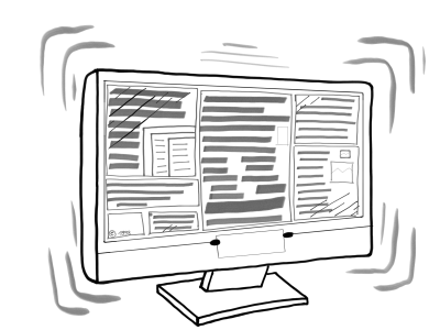 Монитор раскраска