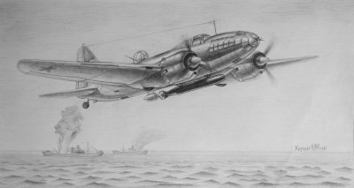 Торпедоносец ил-4 в живописи