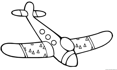 Самолет картинка для детей раскраска
