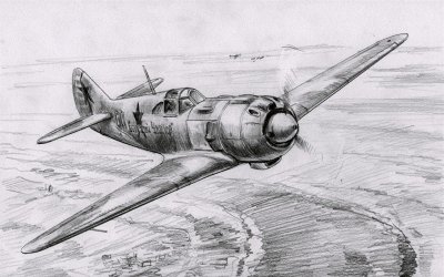 Ил-2 Штурмовик рисунок карандашом