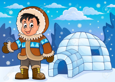 Эскимос рисунок