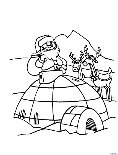 Эскимос раскраска для детей