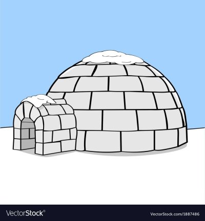 Igloo раскраска для детей