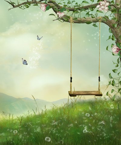 Качели на сказочном дереве
