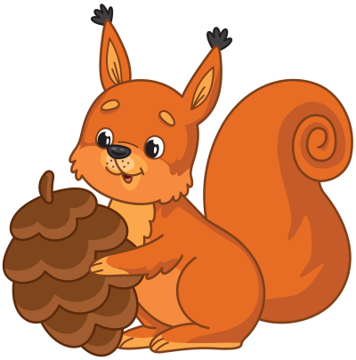 Белка мультяшная