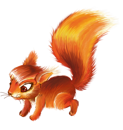 Белка мультяшная