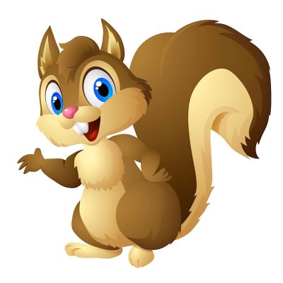 Белка из мультика